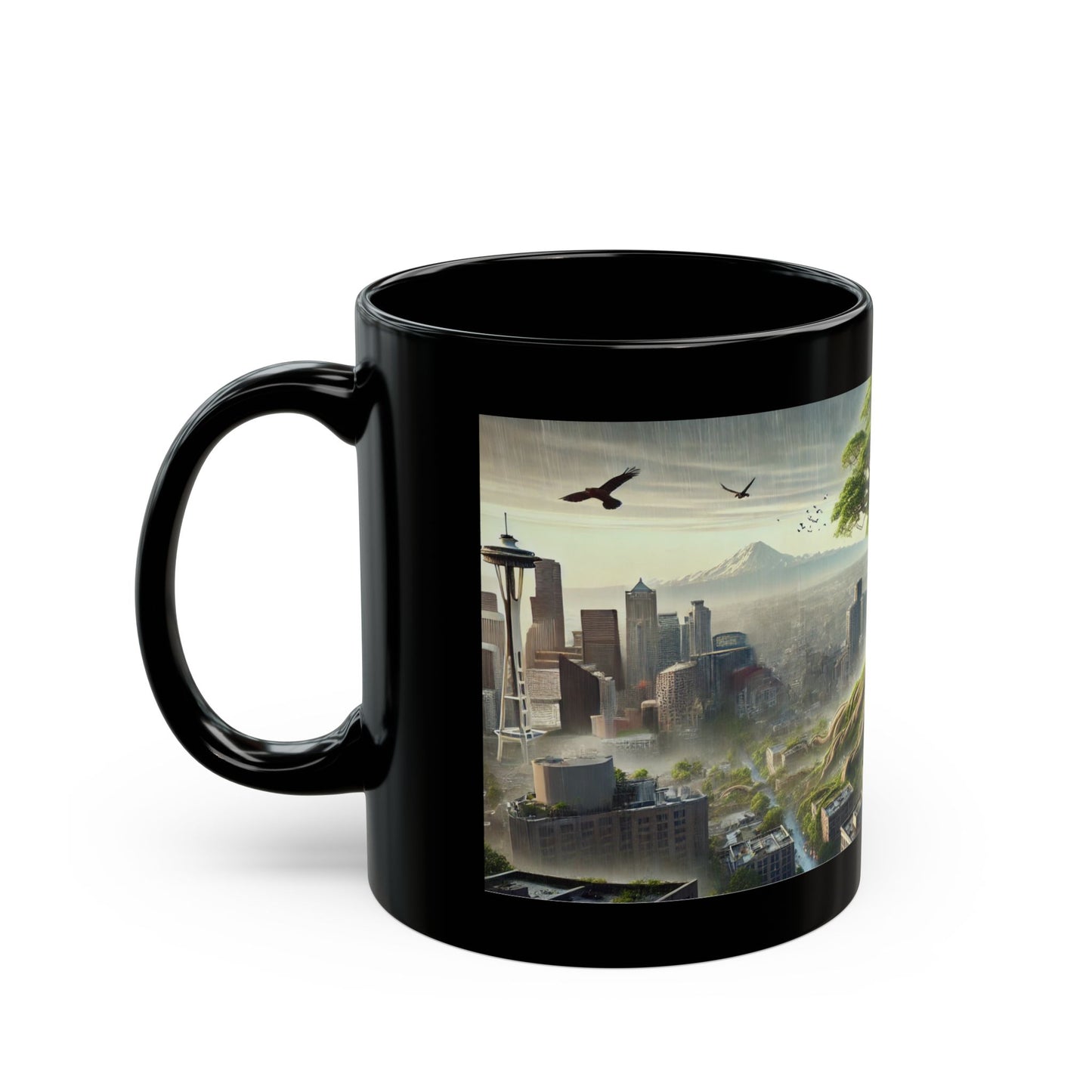 Seattle Black Mug (11oz, 15oz)