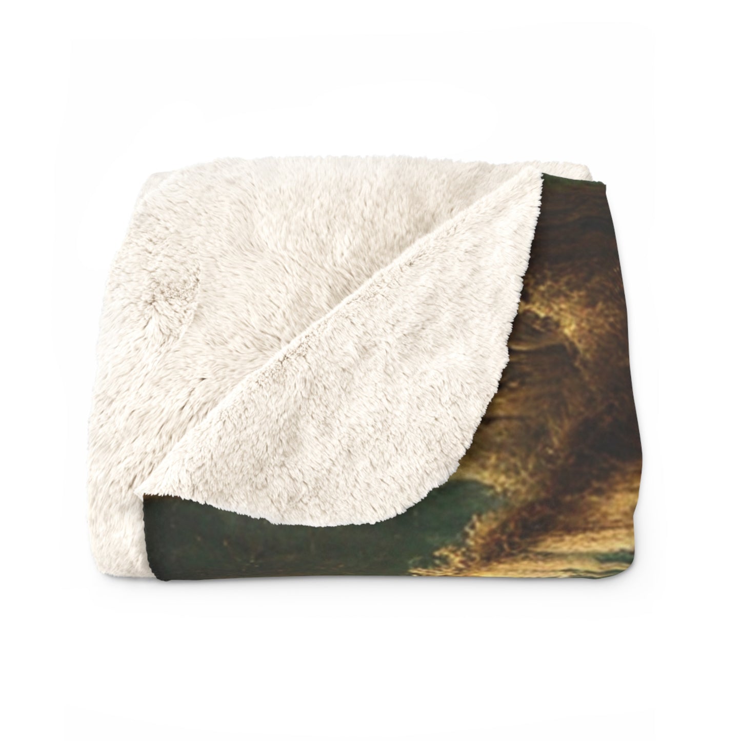 Tiny Night Forest Companion Sherpa Fleece Blanket