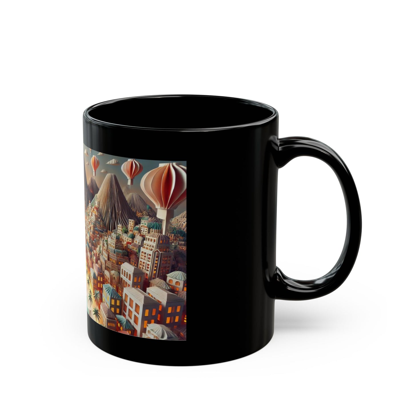 Rio de Janeiro in an Origami World Mug (11oz, 15oz)