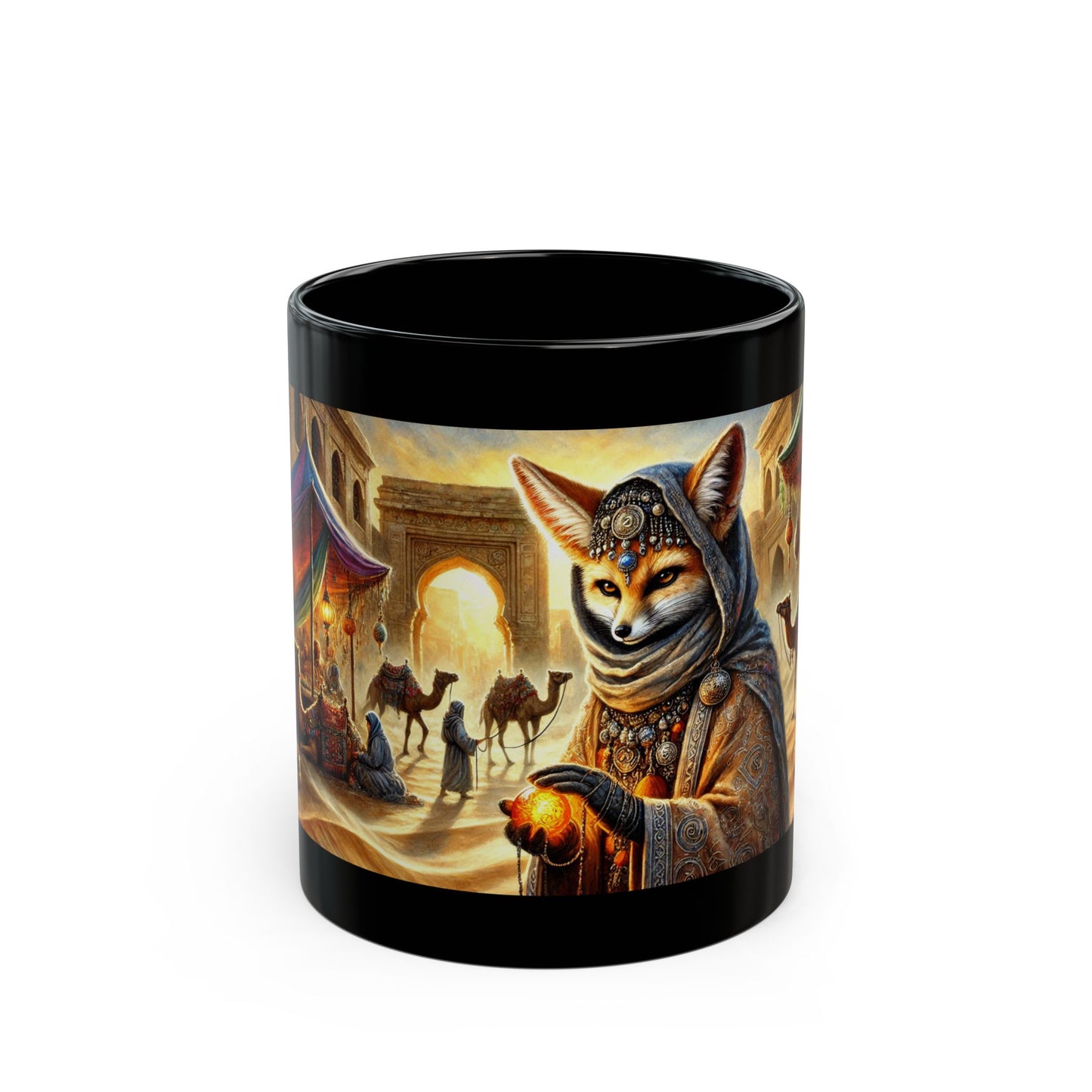 Mystic Fox of the Desert Bazaar Mug (11oz, 15oz)