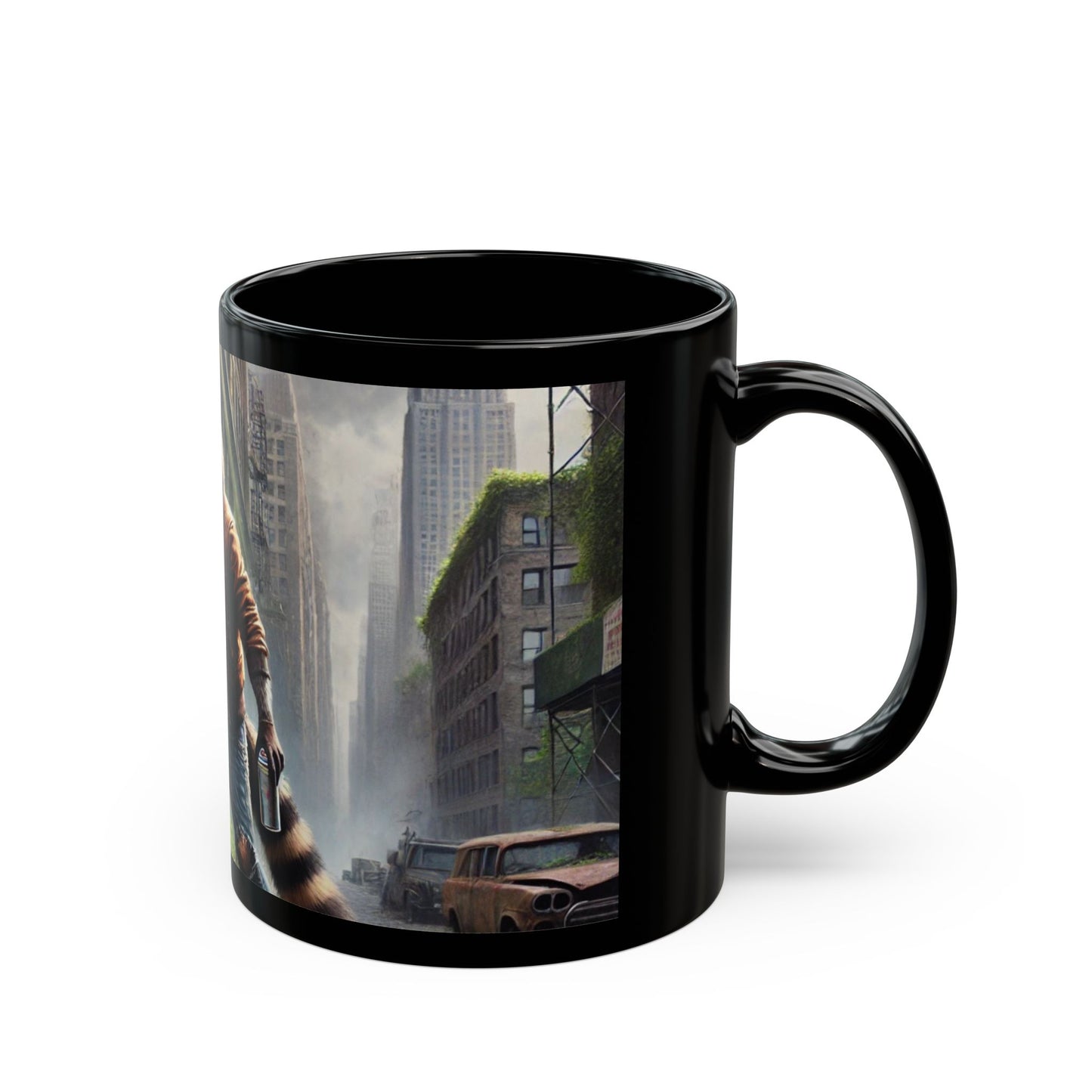 Rebel Racoon Black Mug (11oz, 15oz)