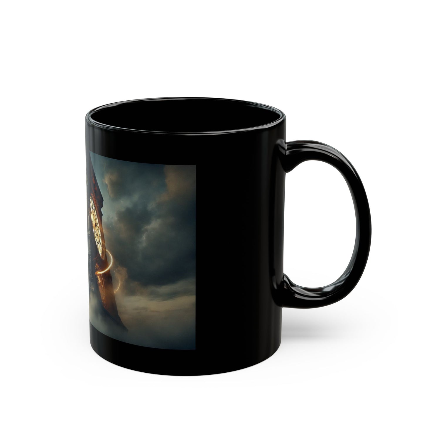 Fractured Clocktower Mug (11oz, 15oz) Inspired by Doctor Who, Dark & Steampunk Mysteries