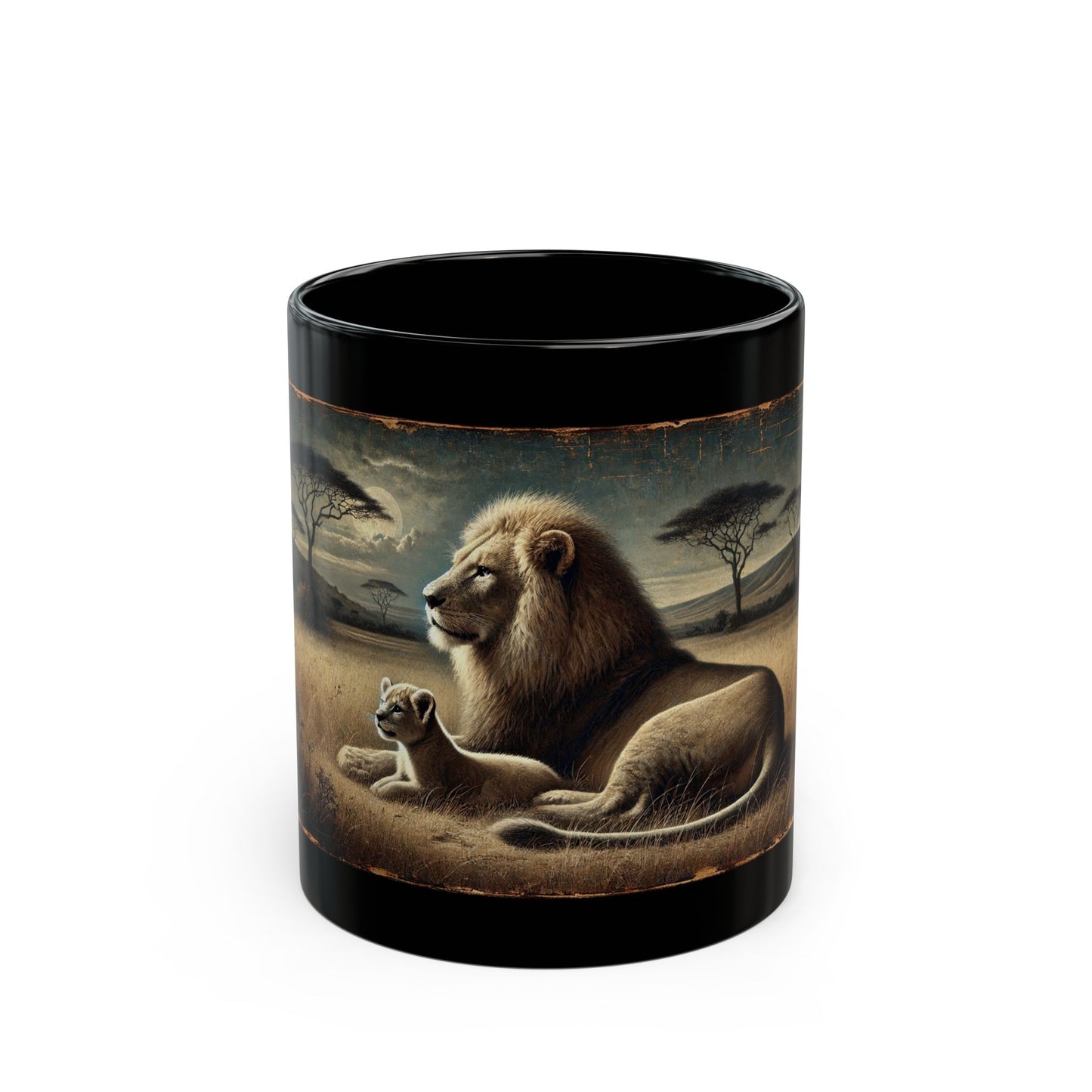 Timeless Majesty – The King and His Cub Mug (11oz, 15oz)