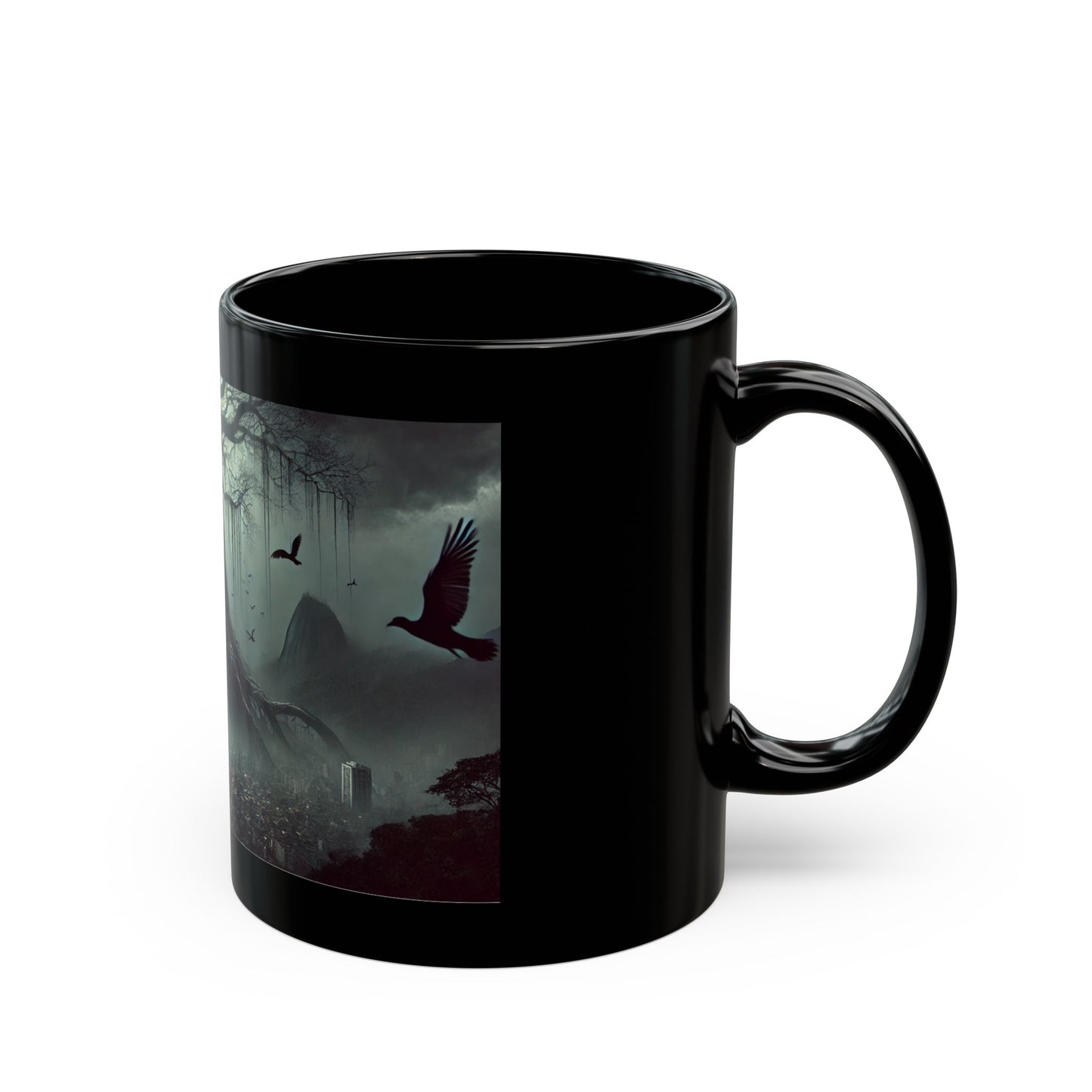 The Shadowed Giant of Rio de Janeiro Black Mug (11oz, 15oz)