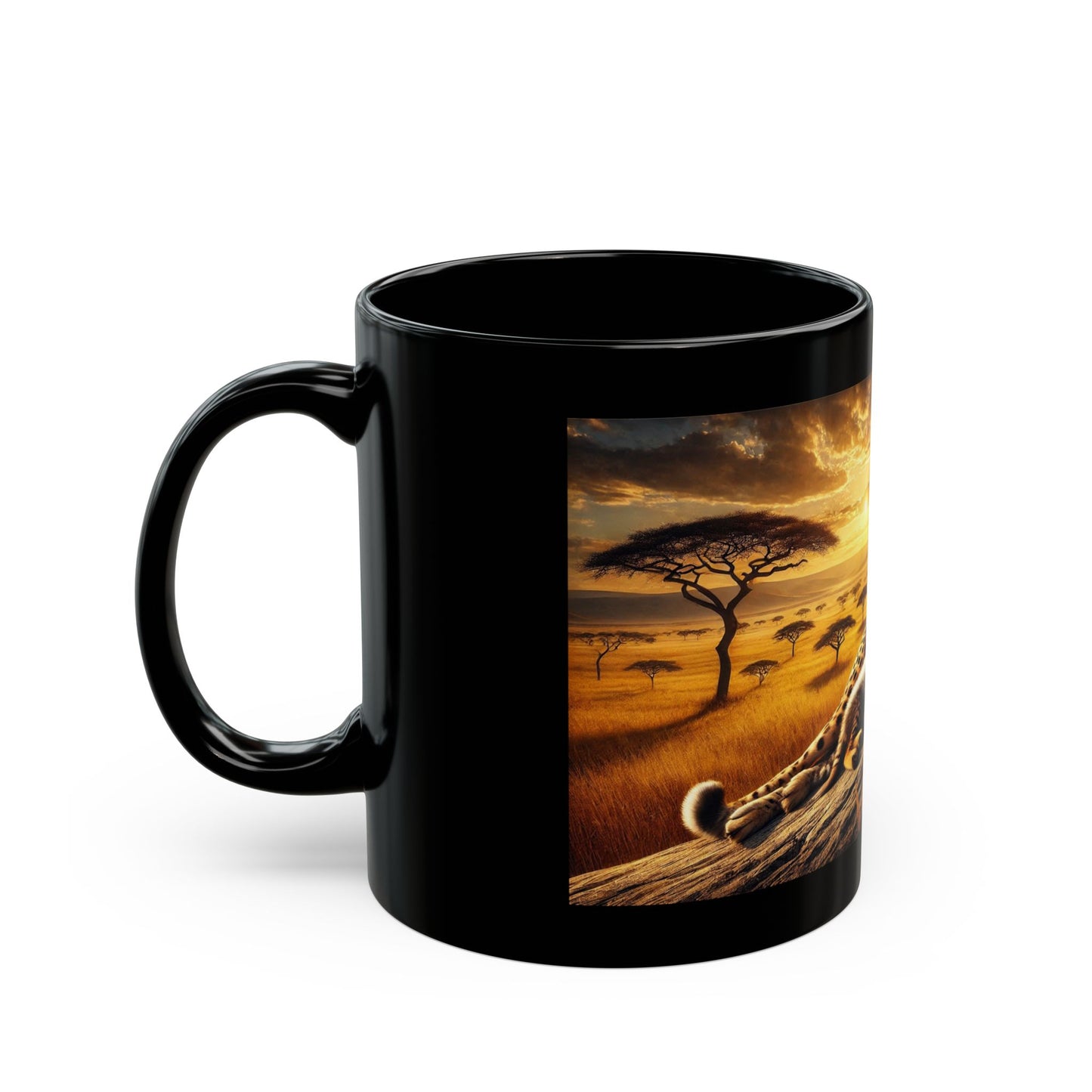 Golden Serengeti Embrace Mug (11oz, 15oz)