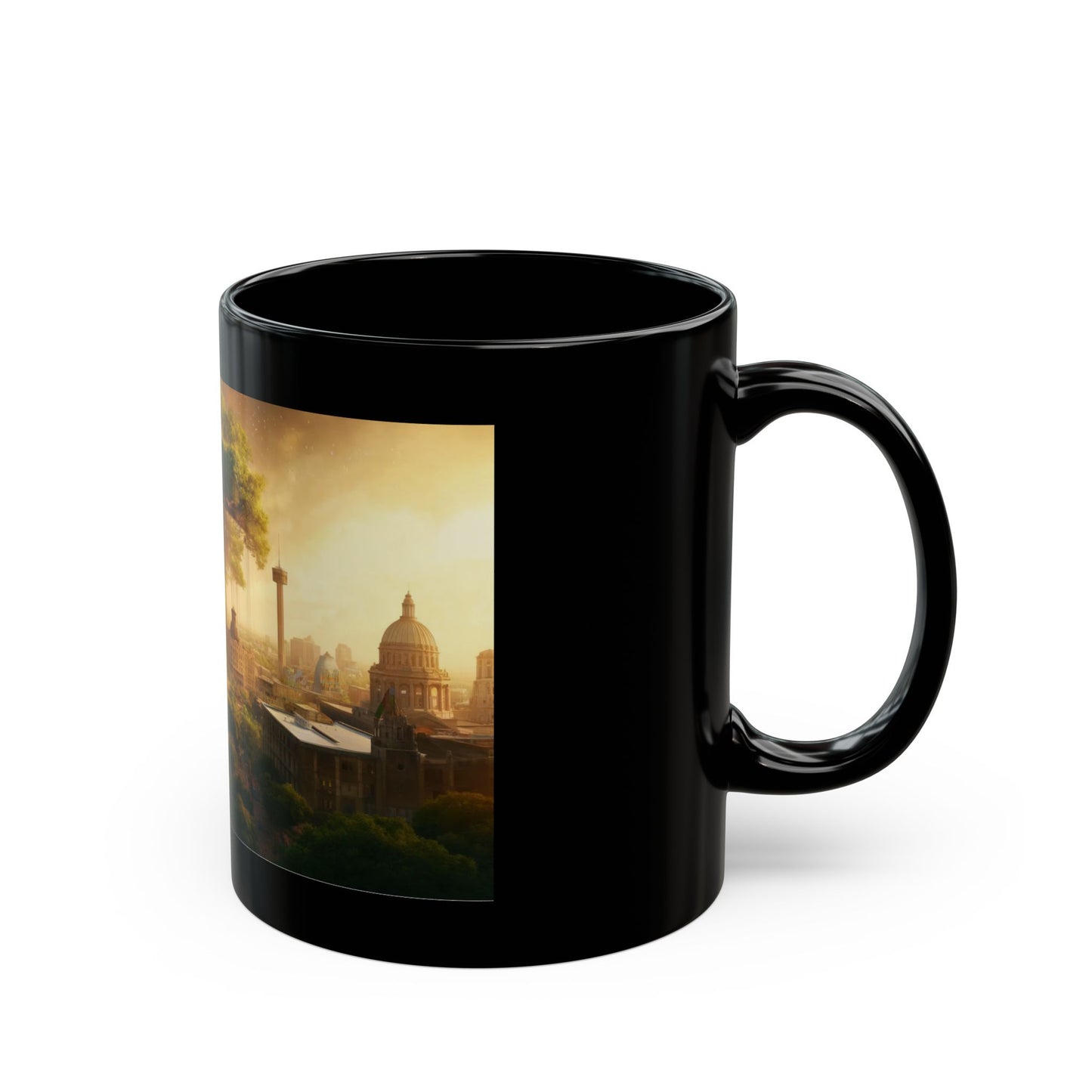 Enchanted Roots of San Antonio Black Mug (11oz, 15oz)