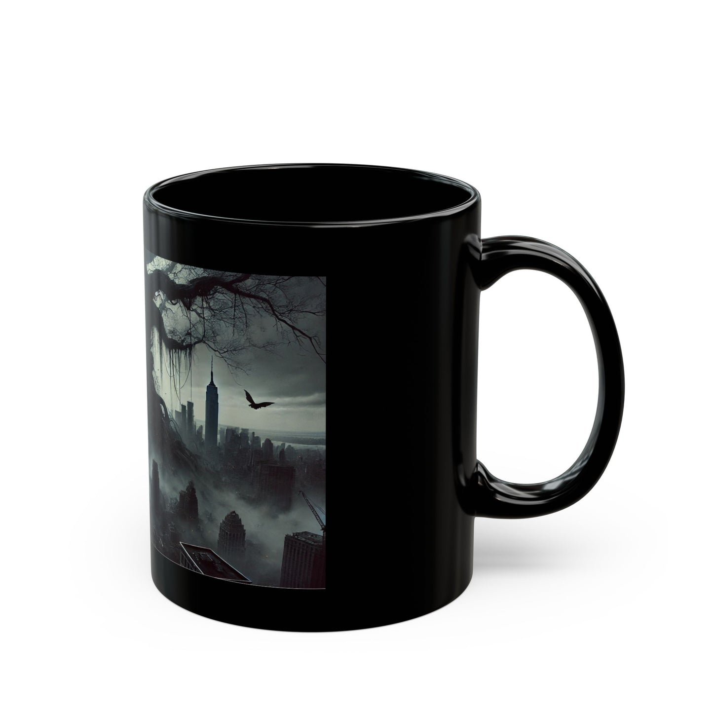 New York Doomsday Tree Black Mug (11oz, 15oz)