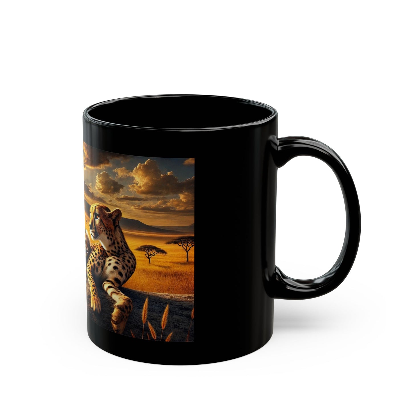 Golden Serengeti Embrace Mug (11oz, 15oz)