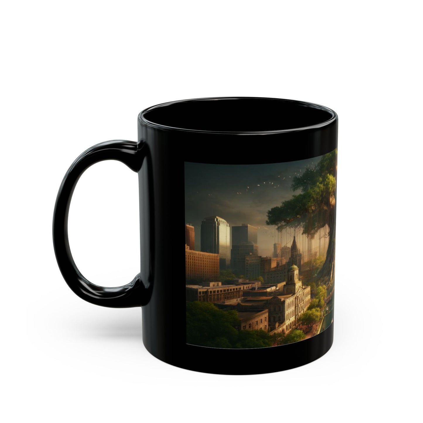 Enchanted Roots of San Antonio Black Mug (11oz, 15oz)