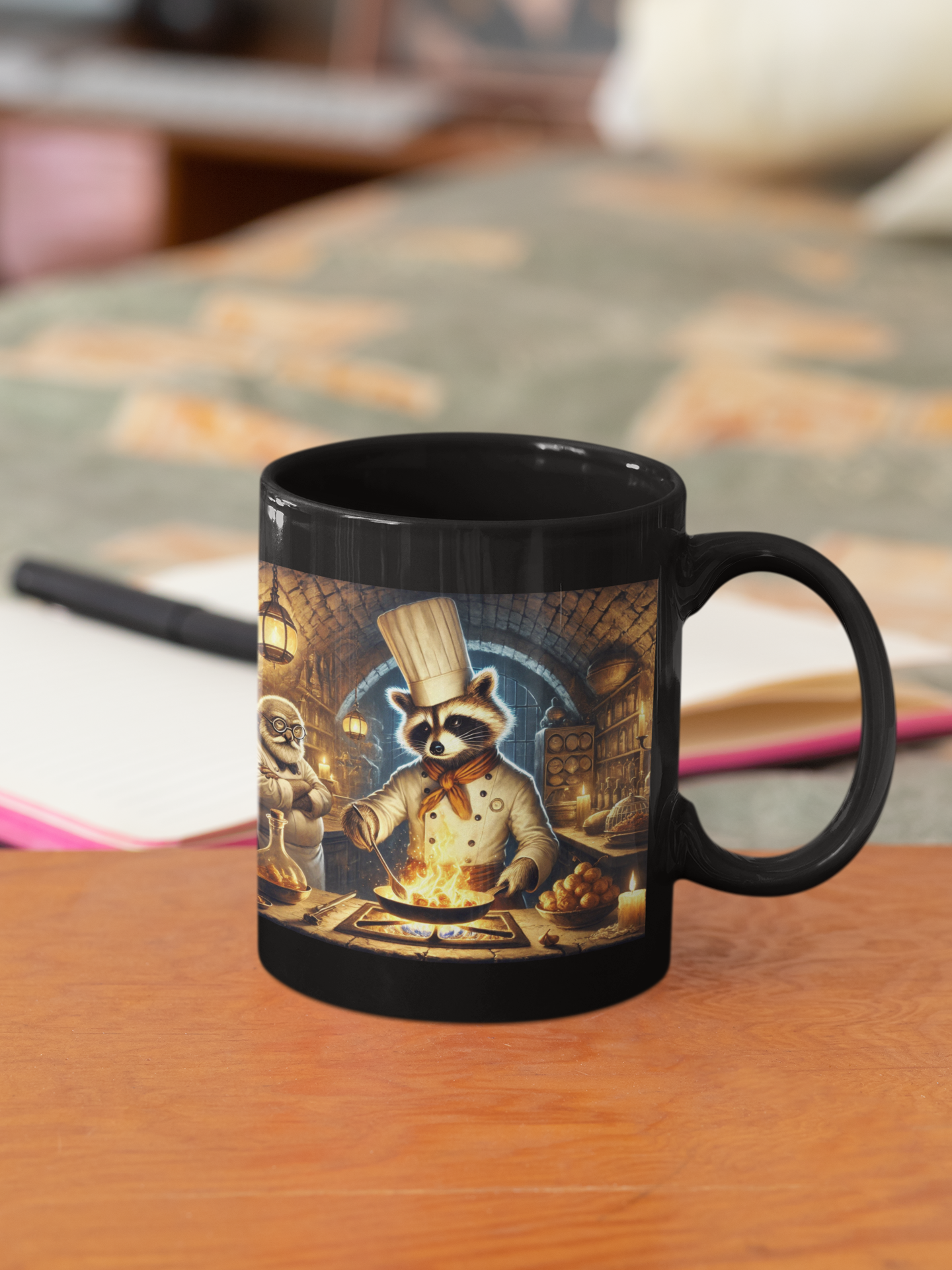 The Gourmet Raccoon Chef Mug (11oz, 15oz)