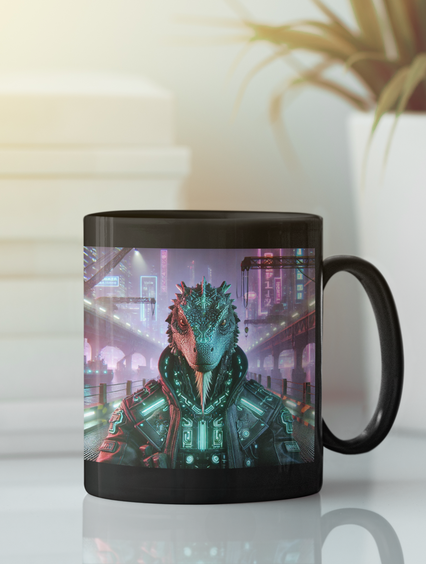 Cyber-Reptilian Overlord Mug (11oz, 15oz)