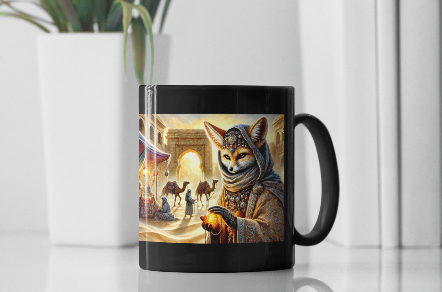 Mystic Fox of the Desert Bazaar Mug (11oz, 15oz)