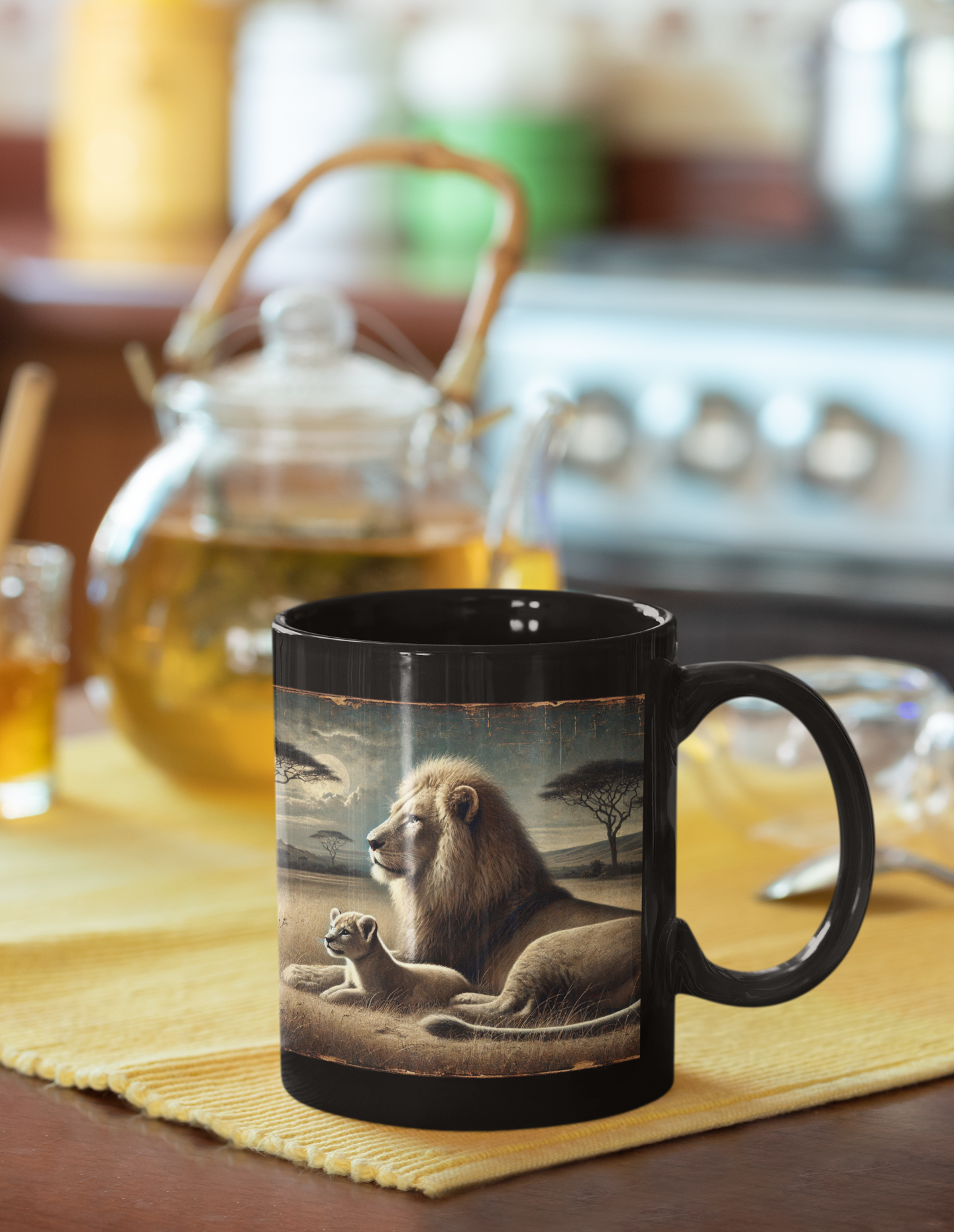 Timeless Majesty – The King and His Cub Mug (11oz, 15oz)