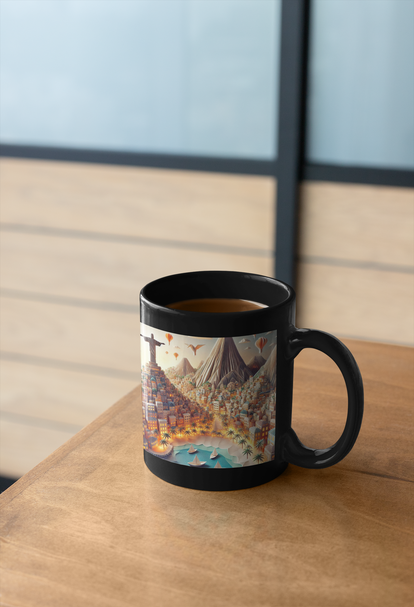 Rio de Janeiro in an Origami World Mug (11oz, 15oz)