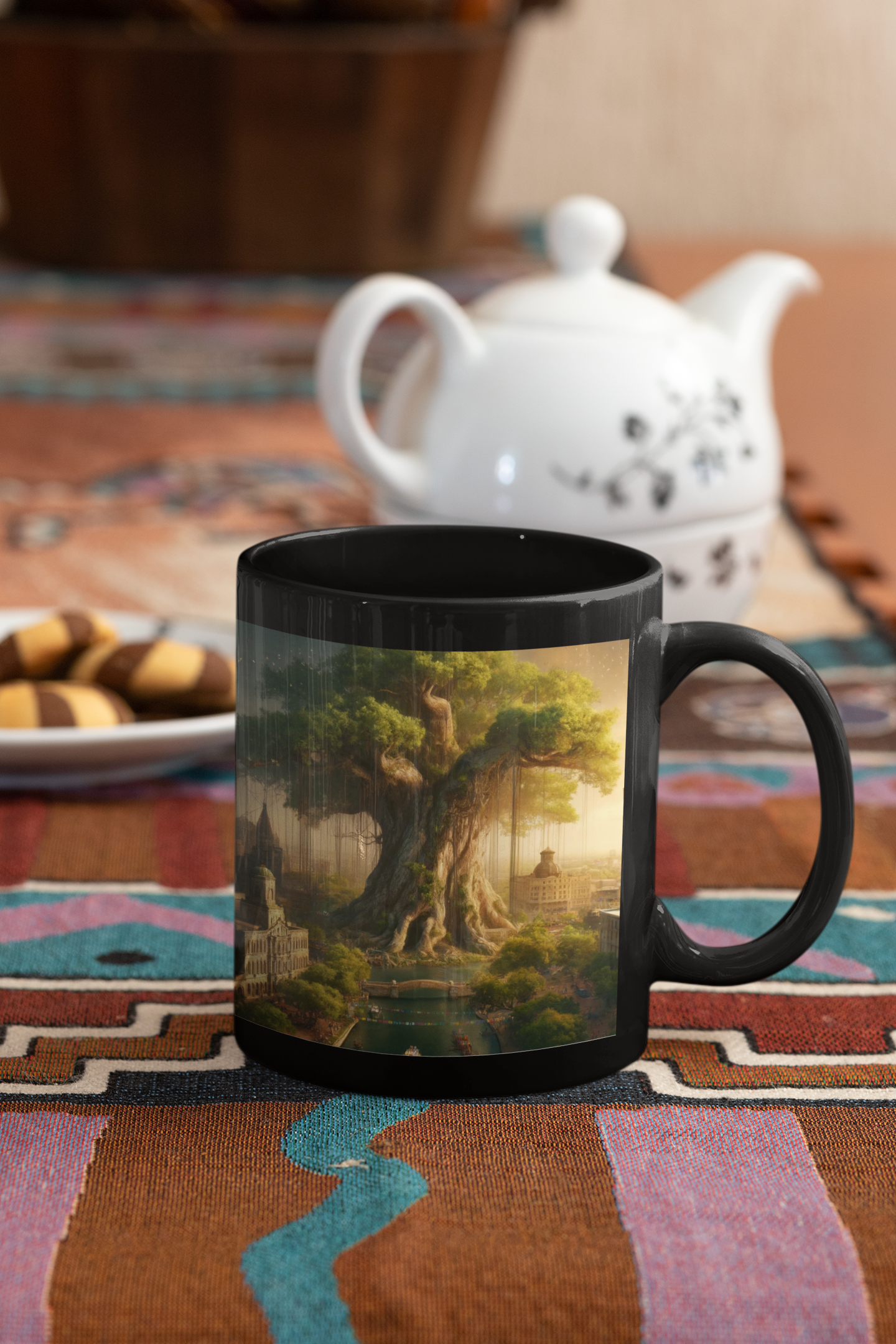 Enchanted Roots of San Antonio Black Mug (11oz, 15oz)