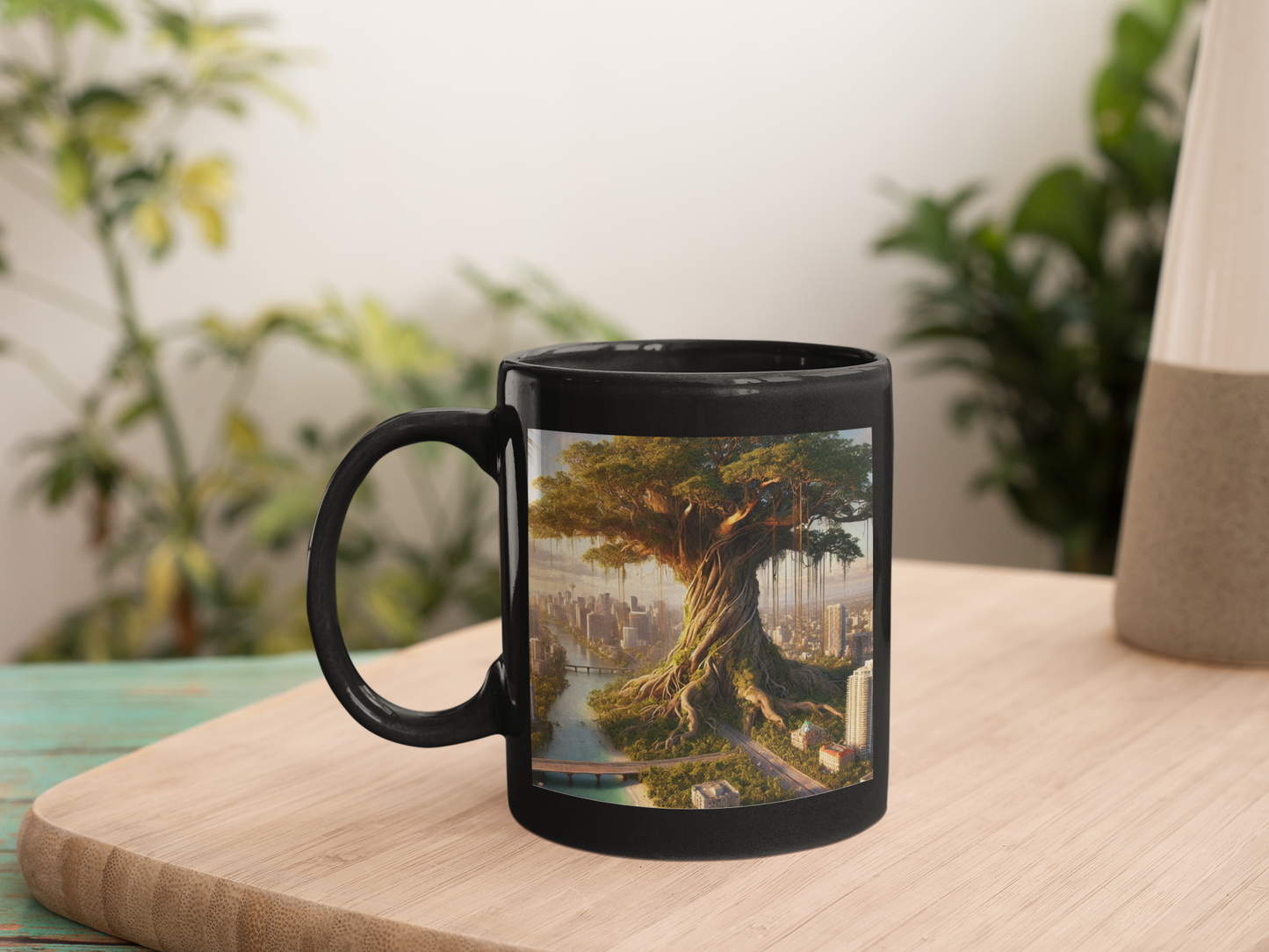 Miami Tropical Titan Black Mug (11oz, 15oz)