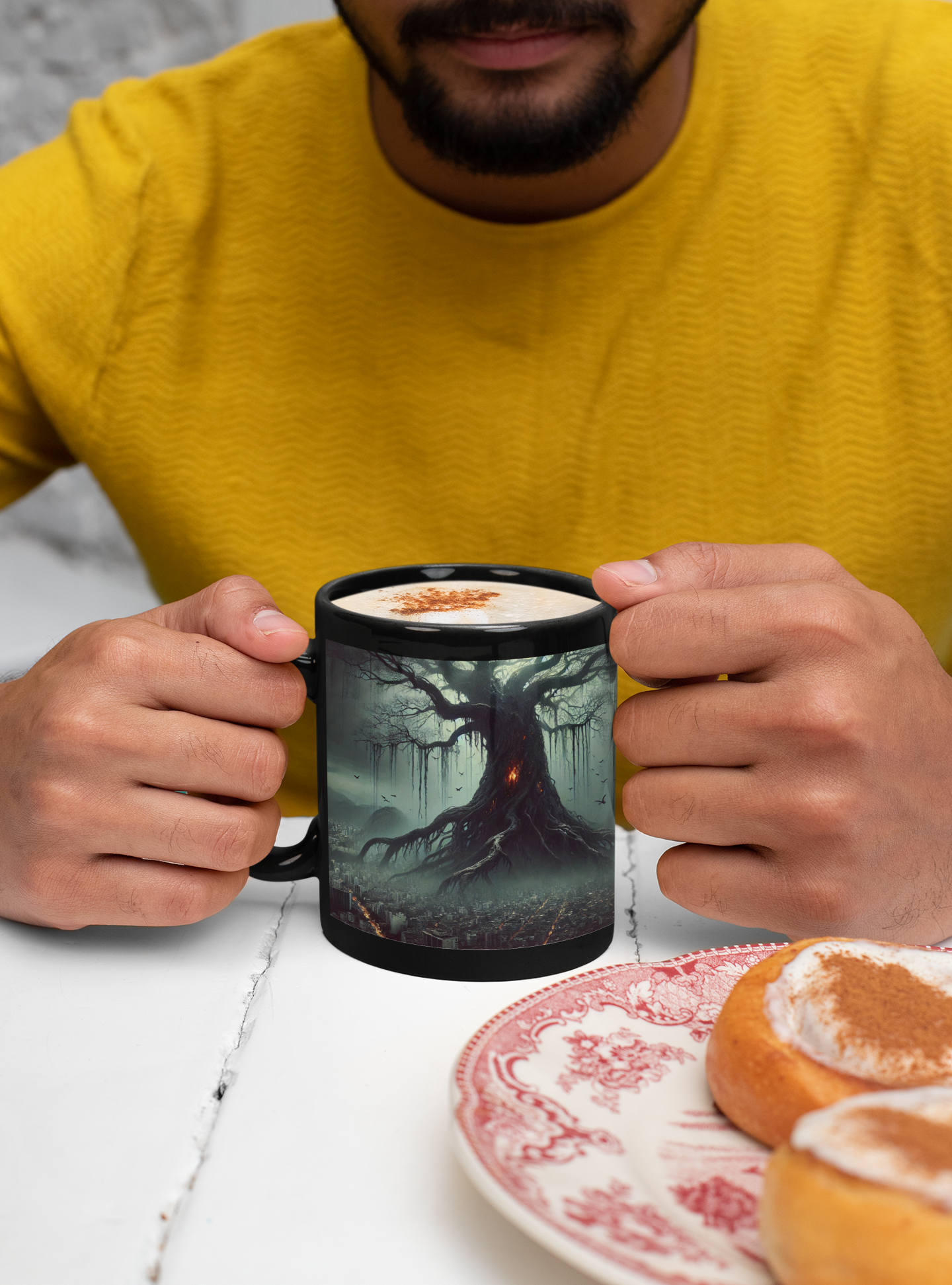 The Shadowed Giant of Rio de Janeiro Black Mug (11oz, 15oz)