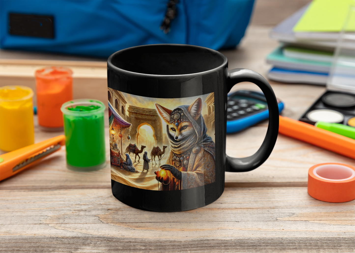 Mystic Fox of the Desert Bazaar Mug (11oz, 15oz)