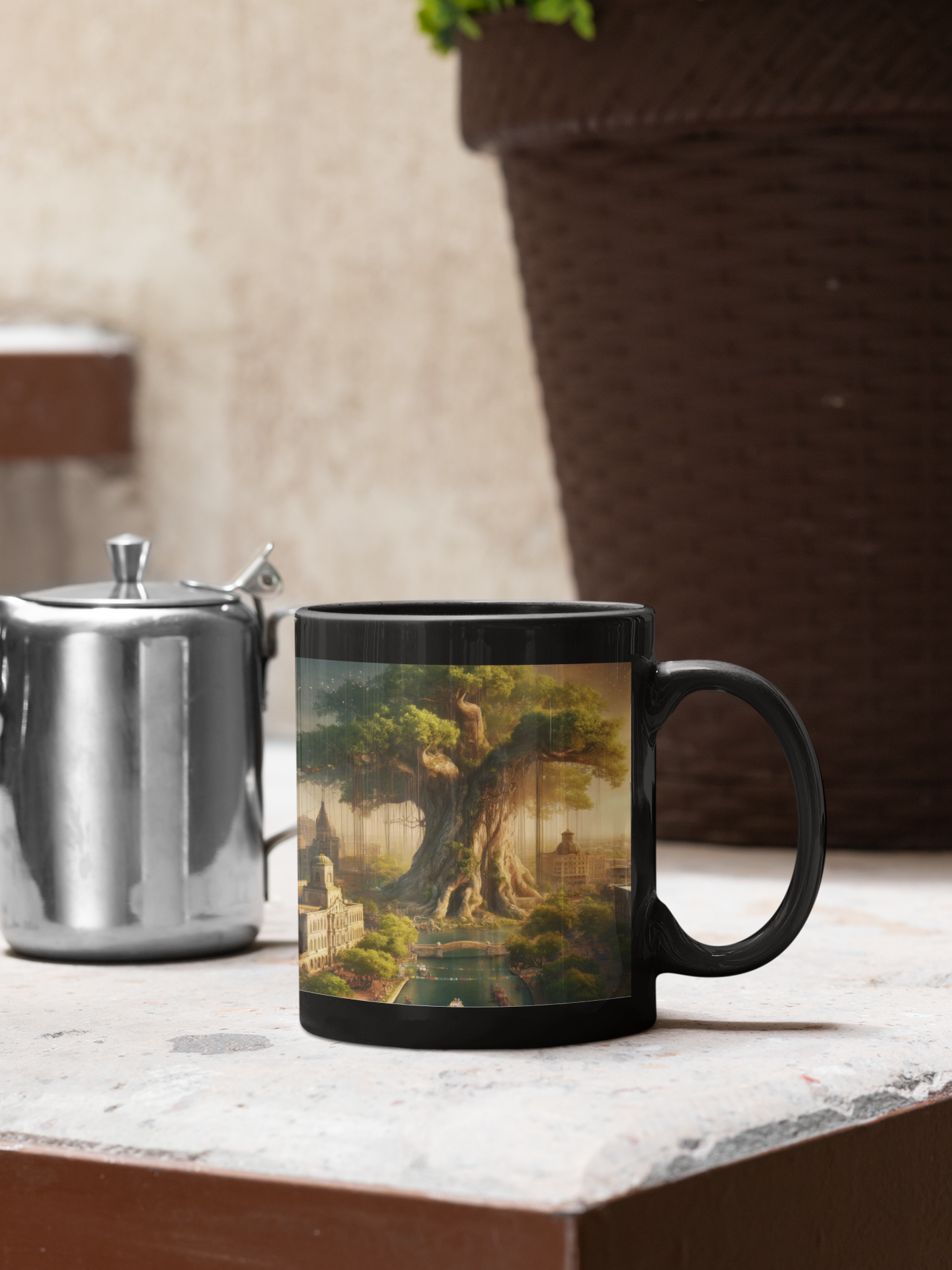 Enchanted Roots of San Antonio Black Mug (11oz, 15oz)