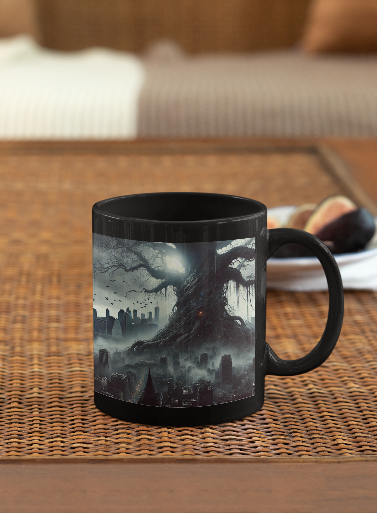 New York Doomsday Tree Black Mug (11oz, 15oz)