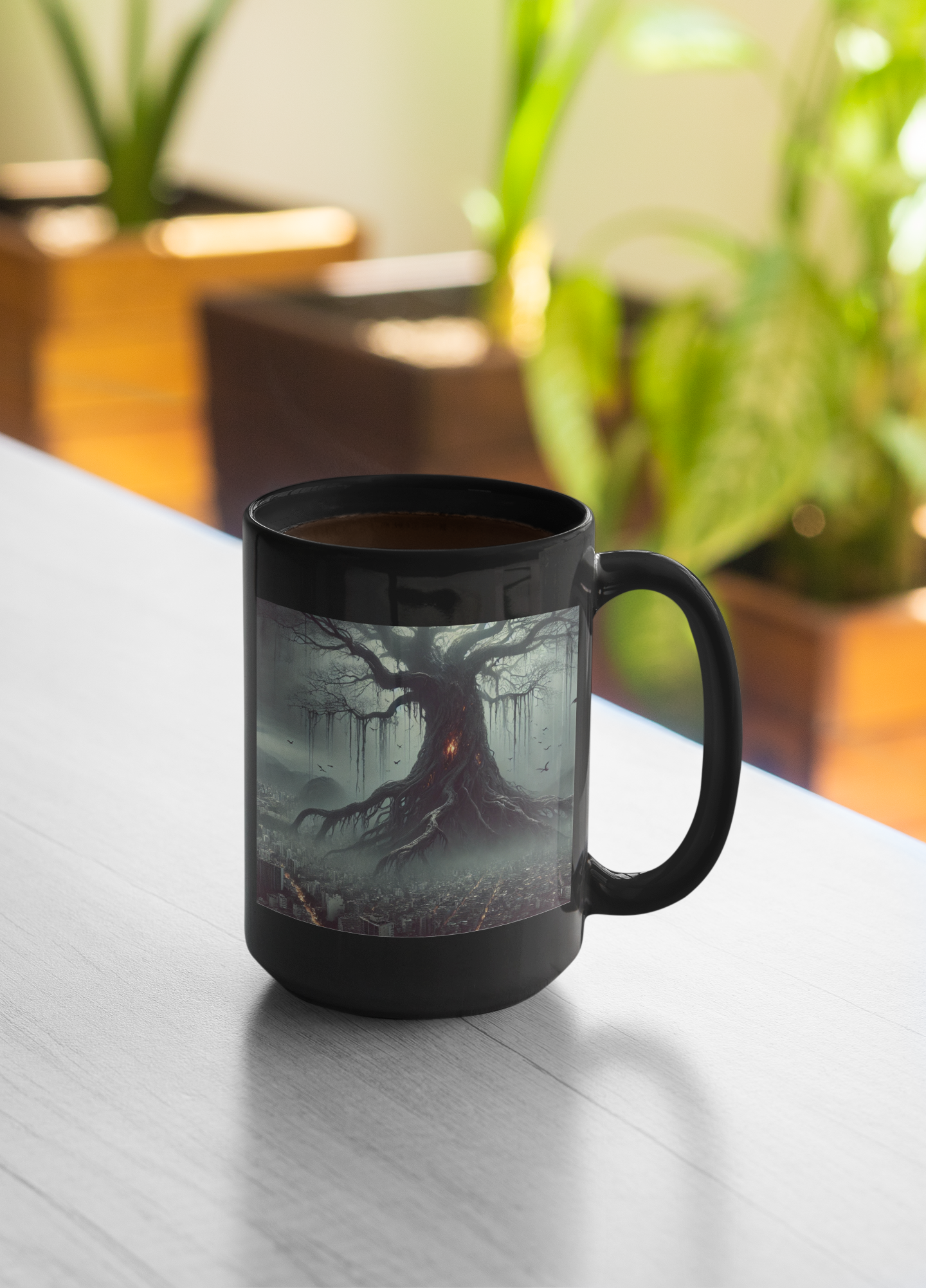 The Shadowed Giant of Rio de Janeiro Black Mug (11oz, 15oz)