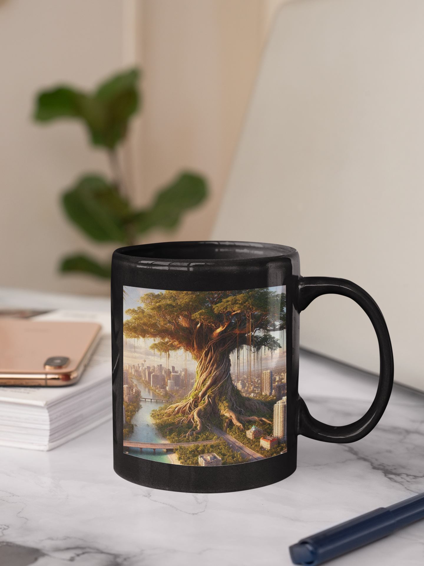 Miami Tropical Titan Black Mug (11oz, 15oz)